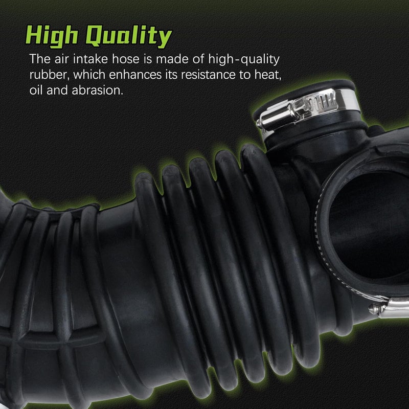 VINMS 16576-4W00A Air Cleaner Intake Hose Tube With Clamps for 2001-2003 Infiniti QX4 V6,2001-2003 Nissan Pathfinder V6 - Image 3